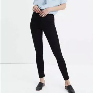 Madewell 9in high rise skinny jean Black Tall